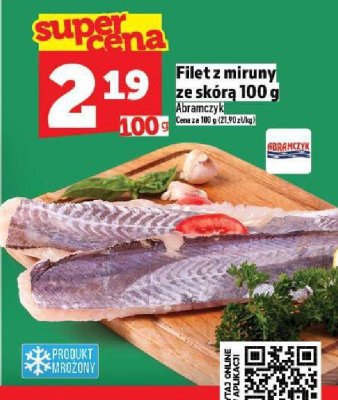Filet z miruny ze skórą 100 g promocja w TOPAZ