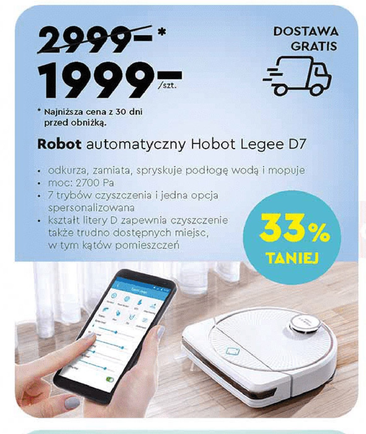 Robot automatyczny legee d7 HOBOT promocja