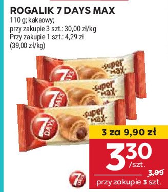 7 Days Super Max - rogal z nadzieniem kakaowym promocja w Stokrotka