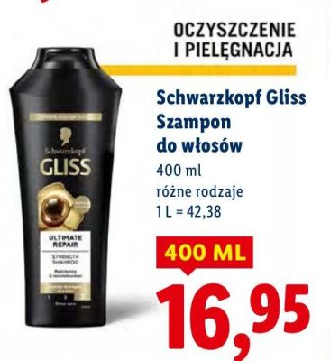 Szampon do włosów Gliss promocja w Lidl