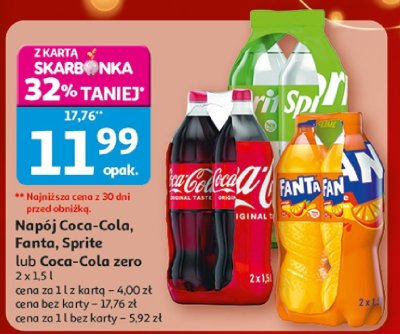 Napój Fanta 2x1.5l promocja w Auchan