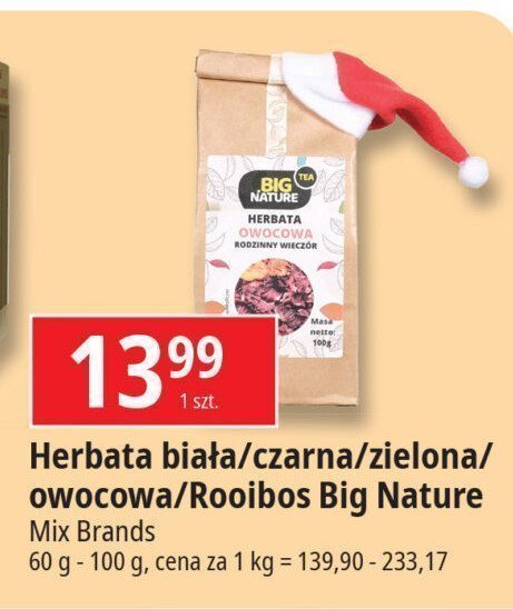 Herbata zielona Big nature promocja