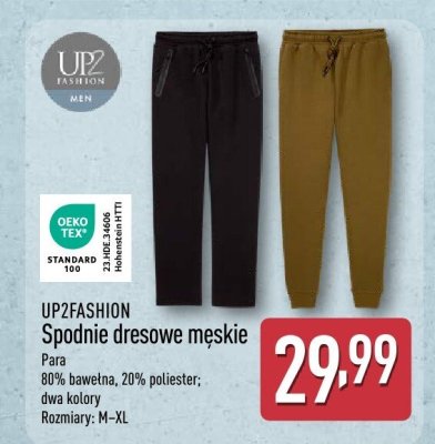 Spodnie dresowe męskie UP2FASHION promocja w Aldi