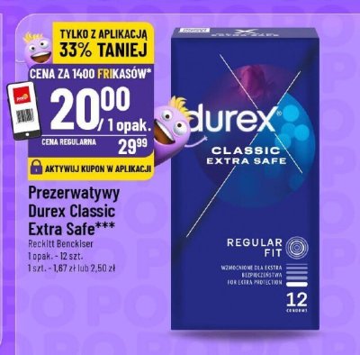 Prezerwatywy Durex Classic Extra Safe promocja w POLOmarket