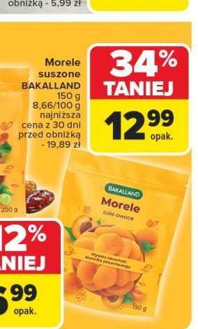 Morele suszone Bakalland promocja w Carrefour