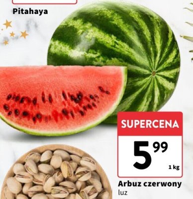 Arbuz czerwony luz promocja w Intermarche