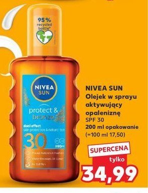 Olejek w sprayu aktywujący opaleniznę spf 30 Nivea sun protect & bronze promocja