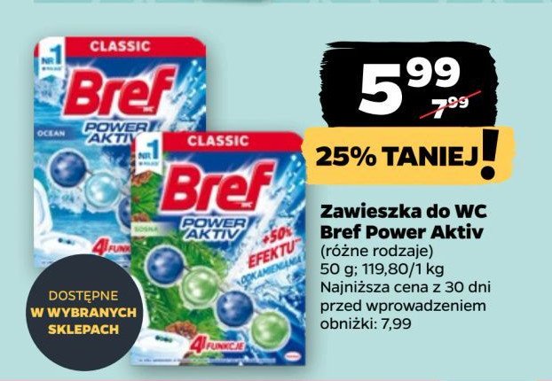 Kostka do wc 4 function ocean Bref power aktiv promocja