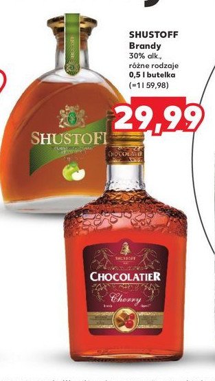 Likier SHUSTOFF CHOCOLATIER CHERRY SHUSTOFF 1863 promocja