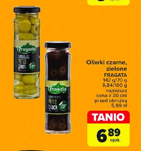 Oliwki drylowane zielone Fragata promocja