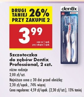 Szczoteczka do zębów professional średnia Dentix promocja