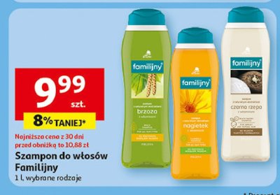 Szampon do w艂os贸w brzozowy z wiatminami Familijny savona promocja