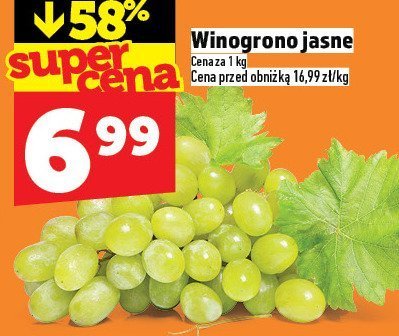 Winogrona jasne promocja w TOPAZ