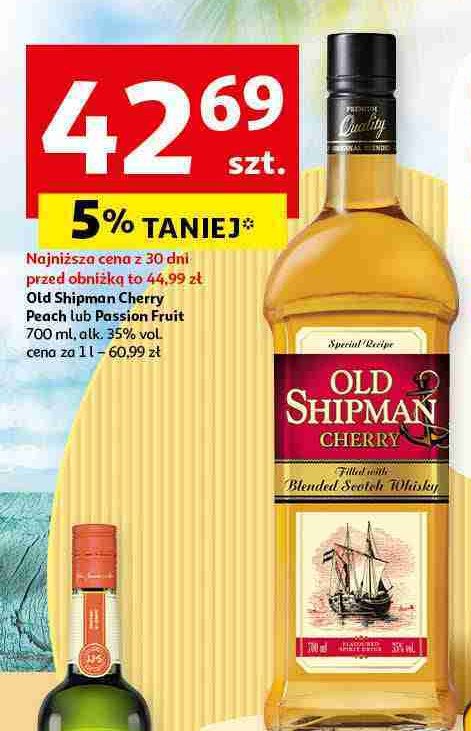 Whisky Old shipman cherry promocja