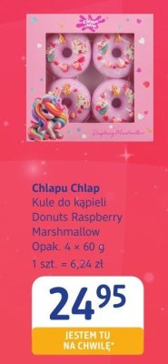 Kule do kąpieli Donuts Raspberry i Marshmallow Chlapu Chlap promocja w Drogerie DM