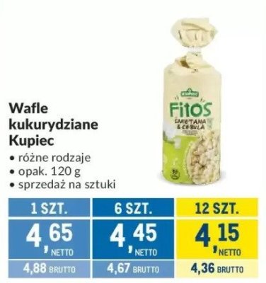 Wafle kukurydziane Kupiec promocja w Makro