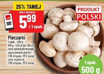 Pieczarki POLOmarket promocja w POLOmarket