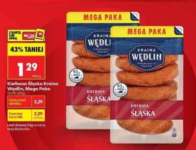 Kiełbasa Śląska Mega Paka promocja w Biedronka