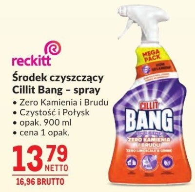 Środek czyszczący Cillit Bang - spray promocja w Makro
