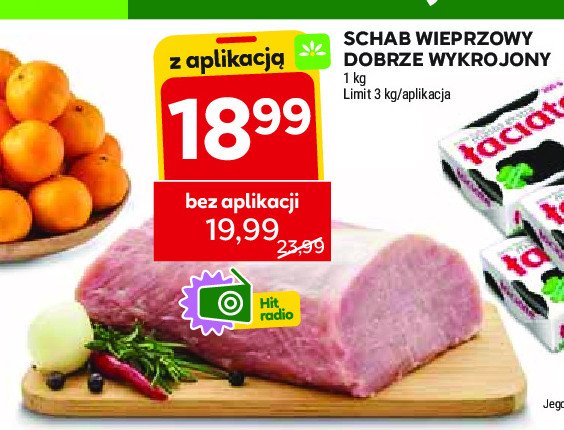 Schab wieprzowy dobrze wykrojony promocja