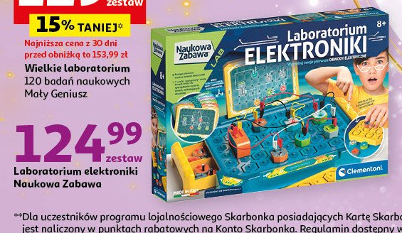 Laboratorium elektroniki Clementoni promocja w Auchan