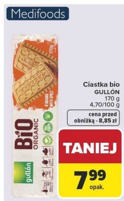 Ciastka bio GULLON promocja w Carrefour