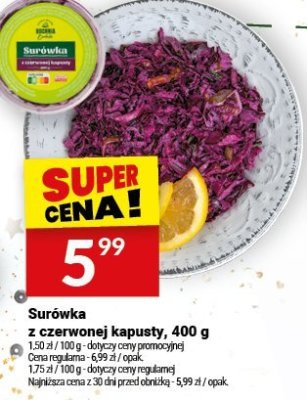 Surówka z czerwonej kapusty, 400 g promocja w Twój Market
