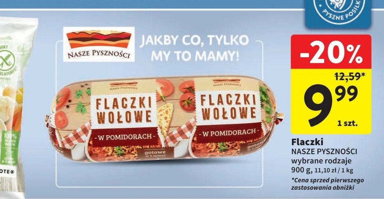 Flaczki wołowe w pomidorach Nasze pyszności promocja