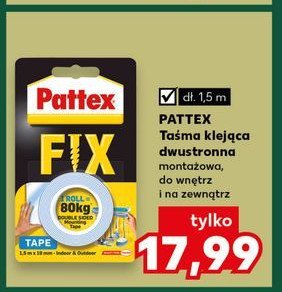 Taśma dwustronna do 80 kg Pattex promocja w Kaufland