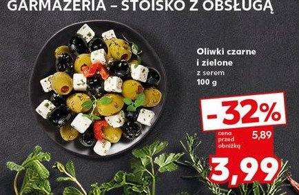 Oliwki czarne i zielone z serem feta promocja w Kaufland