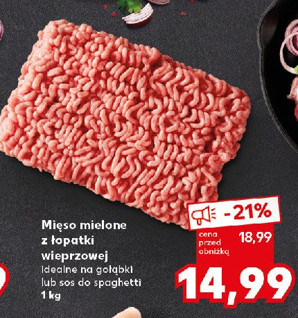 Mięso mielone z łopatki wieprzowej promocja w Kaufland