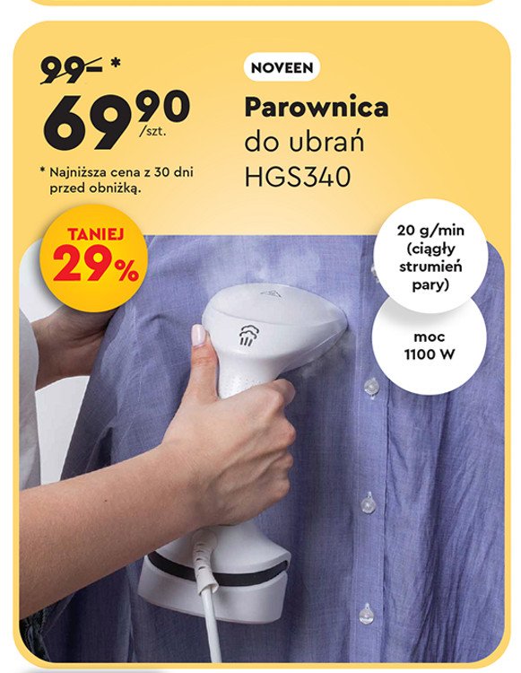 Parownica do ubrań hgs340 Noveen promocja