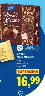 Ptasie Mleczko różne rodzaje promocja w Lidl