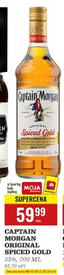 Rum Original Spiced Gold 35% 700 ml promocja w Biedronka