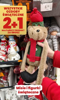 Misie i figurki świąteczne promocja w Twój Market