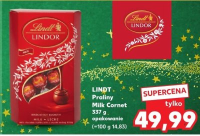 Praliny Lindor Milk Cornet promocja w Kaufland