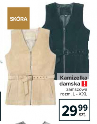 Kamizelka damska zamszowa l-xxl promocja