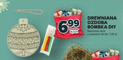 Drewniana ozdoba bombka promocja w Stokrotka