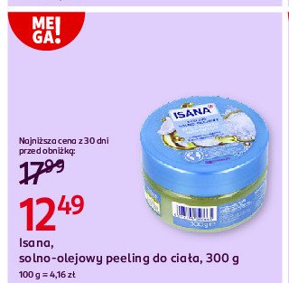 Peeling solno-olejowy morze martwe Isana promocja w Rossmann