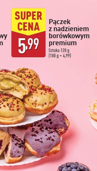 Pączek z borówkami promocja w Aldi