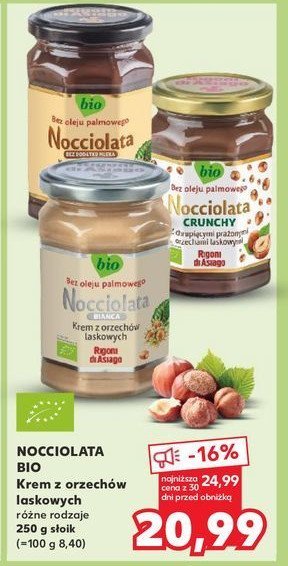 Krem nocciolata crunchy Rigoni di asiago promocja