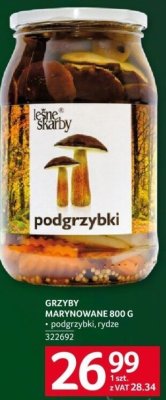Grzyby marynowane 800 g promocja w Selgros