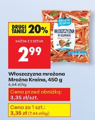 Włoszczyzna mrożona 450 g promocja w Biedronka