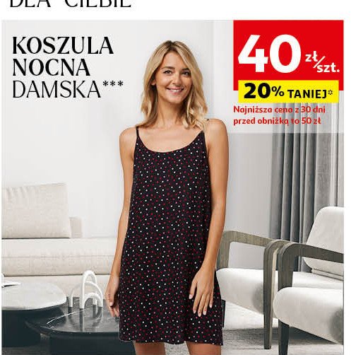 Koszula nocna damska Auchan inextenso promocja
