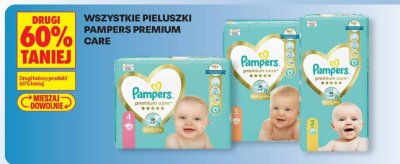 Pieluszki Pampers Premium Care różne rodzaje promocja w Biedronka