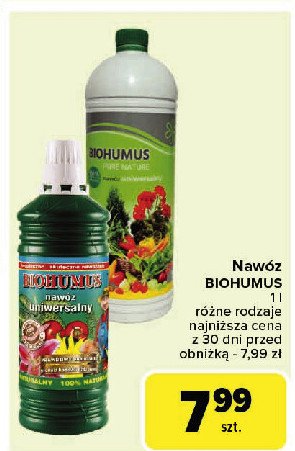 Nawóz uniwersalny Biohumus promocja w Carrefour Market