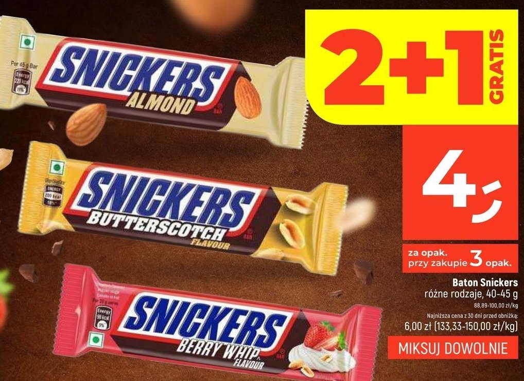 Baton almond Snickers promocja