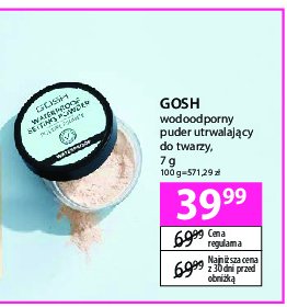 Puder transparentny wodoodporny 001 Gosh promocja