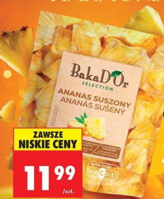 Ananas suszony BakaD'Or promocja w Biedronka