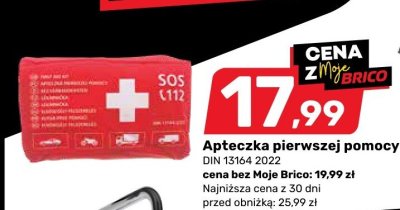 Apteczka pierwszej pomocy DIN 13164 promocja w Bricomarche